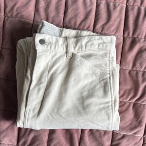 Everlane Cream High-Rise Slim pants